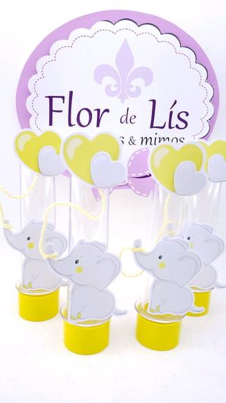 Tubete Elefantinho Balão Chá de Bebê