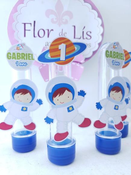 Tubete Personalizado Astronauta Lua e Planeta
