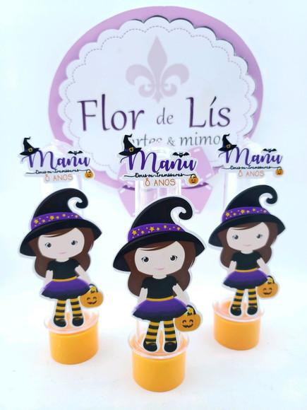 Tubete Personalizado Bruxinha Halloween