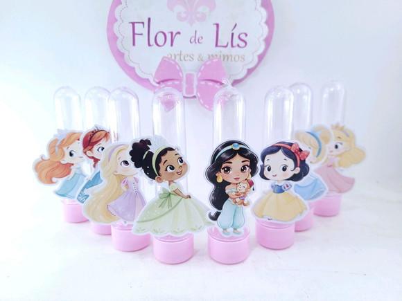 Tubete Personalizado Festa Princesas Cute Baby Aquarela