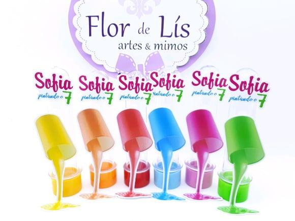 Tubete Personalizado Lata de Tinta Pintando o Sete