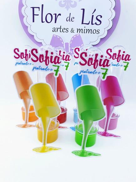 Tubete Personalizado Lata de Tinta Pintando o Sete
