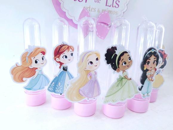 Tubete Personalizado Festa Princesas Cute Baby Aquarela
