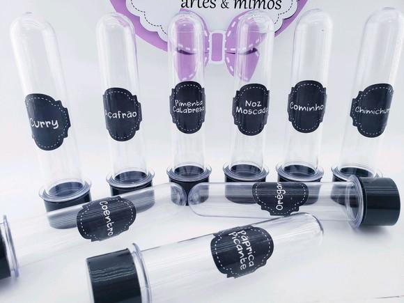 Tubete Porta Condimentos 13cm para Tempero