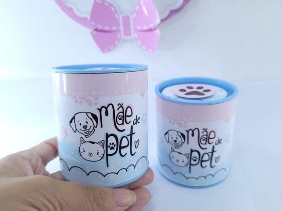 Tubo Lata Pequeno Dia das Mães Lembrancinha Mãe de Pet
