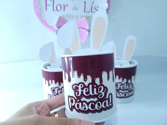 Tubolata 3d de Páscoa Lembrancinha Personalizada Coelhinho