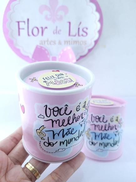 Tubo Lata Pequeno Brinde Dia das Mães para Presentear