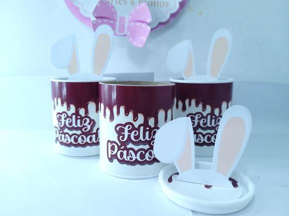 Tubolata 3d de Páscoa Lembrancinha Personalizada Coelhinho