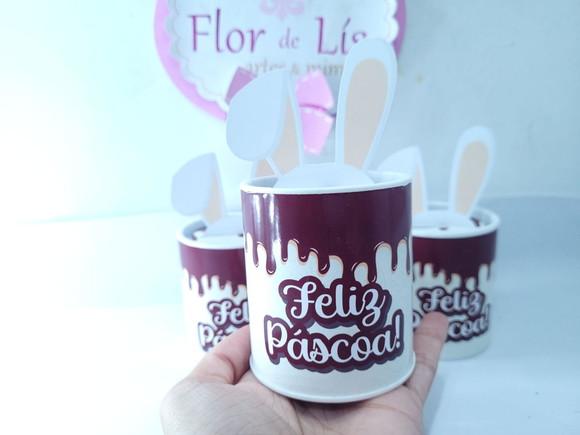 Tubolata 3d de Páscoa Lembrancinha Personalizada Coelhinho