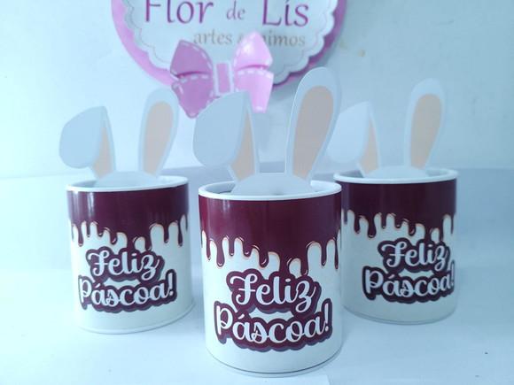 Tubolata 3d de Páscoa Lembrancinha Personalizada Coelhinho