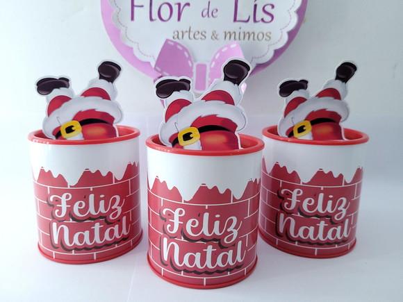 Tubolata 3d de Natal Papai Noel Lembrancinha Personalizada