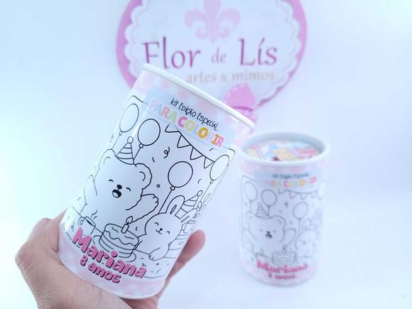 Tubolata para Colorir Bobbie Good 10cm Lembrancinha Cofrinho