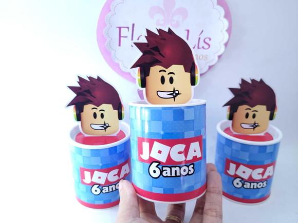 Tubolata Pequeno 3d Festa Game Roblox Personalizado