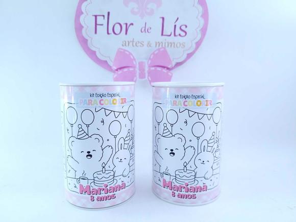 Tubolata para Colorir Bobbie Good 10cm Lembrancinha Cofrinho