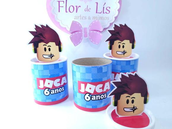 Tubolata Pequeno 3d Festa Game Roblox Personalizado