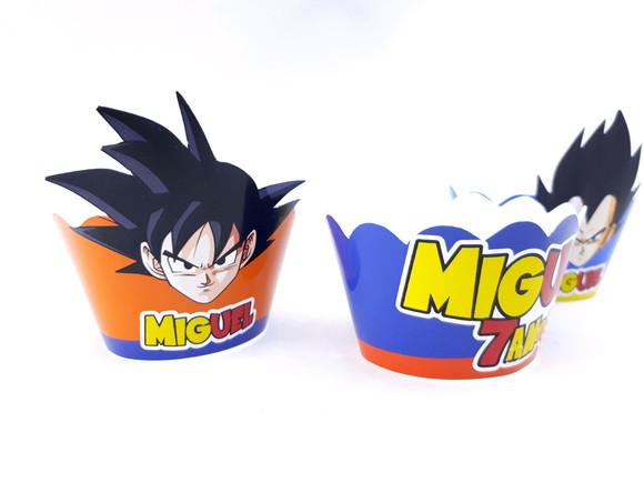 Wrapper Mini (saia Cupcake) Dragon Ball