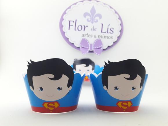 Wrapper Mini (saia Cupcake) Heróis Cute