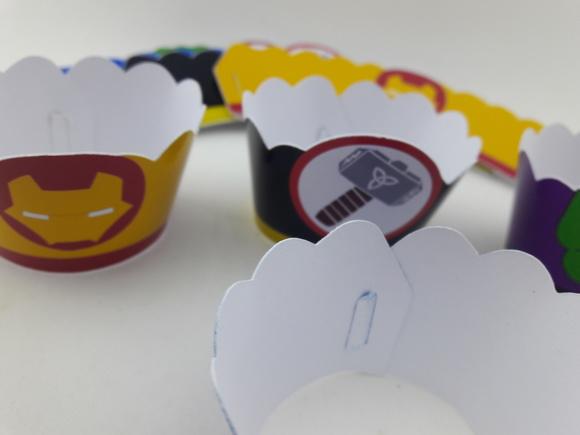 Wrapper Mini (saia Cupcake) Vingadores