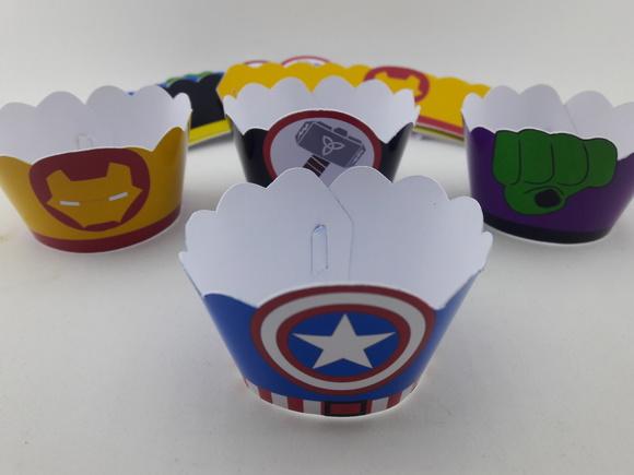 Wrapper Mini (saia Cupcake) Vingadores