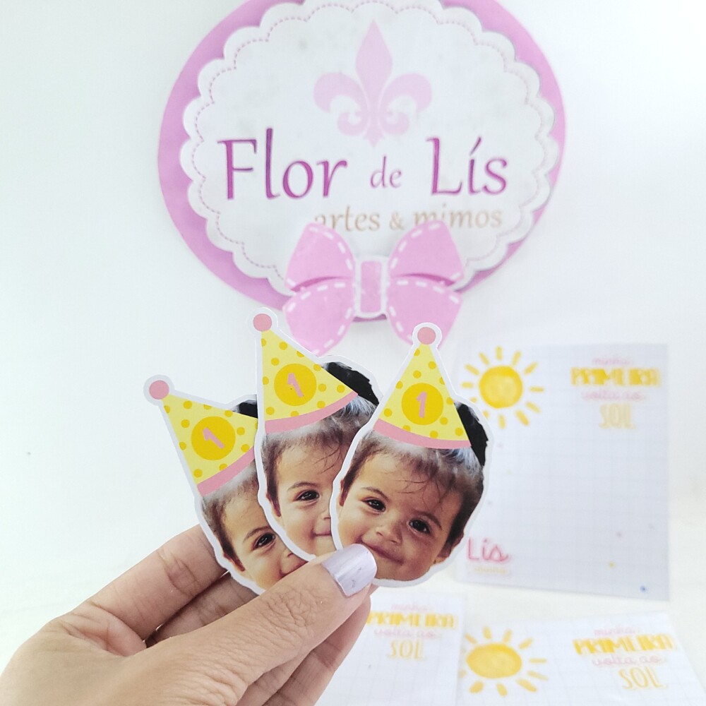Lembrancinha Imã de Geladeira Personalizado Raio de Sol Menina R