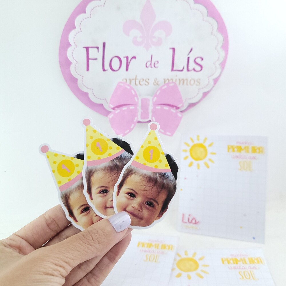 Lembrancinha Imã de Geladeira Personalizado Raio de Sol Menina R