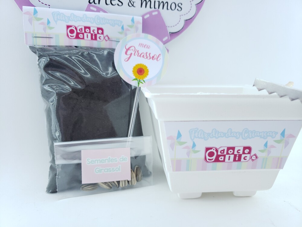 Kit Plantação Dia das Crianças Educativo Brinde Empresa
