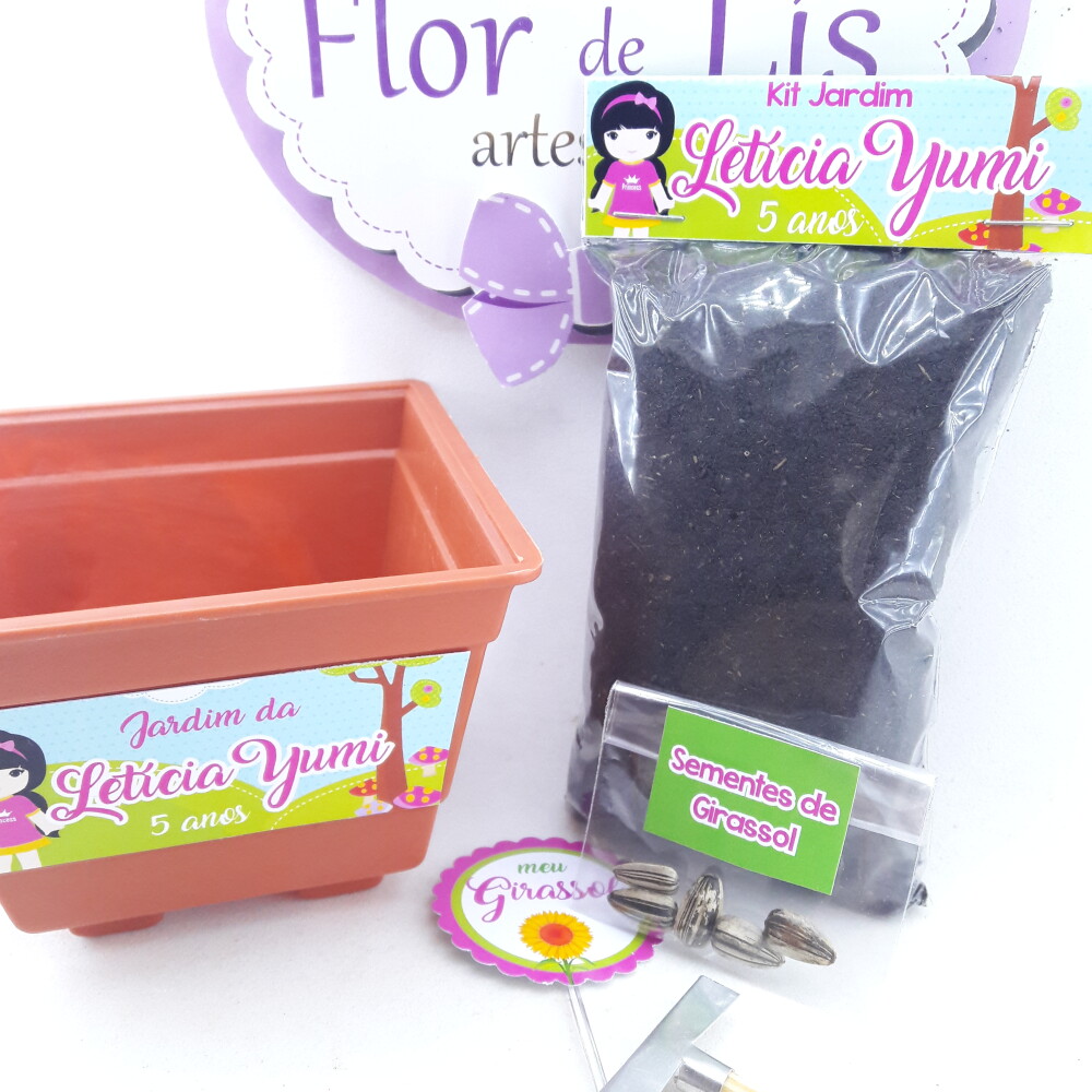 Kit Plantação Jardim Encantado Menina