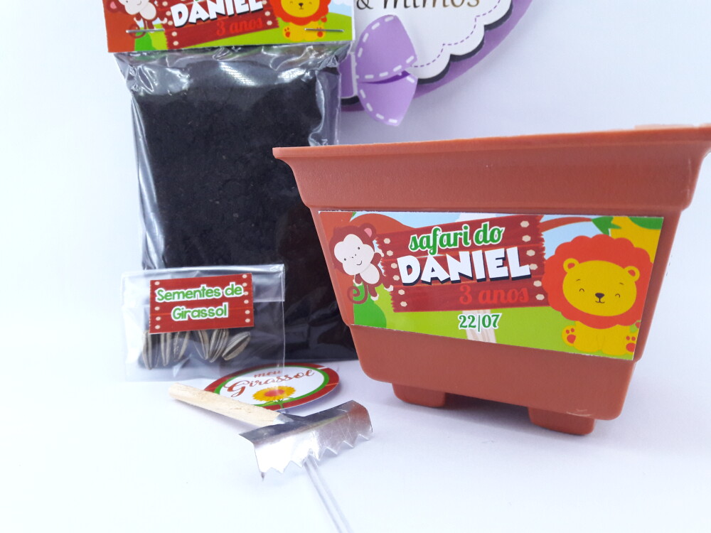 Kit Plantação Animais Festa Safari