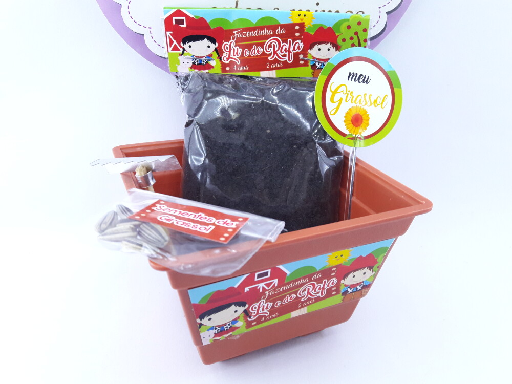 Kit Plantio Fazendinha Jardinagem