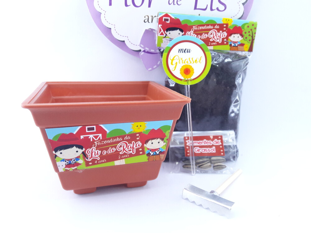 Kit Plantio Fazendinha Jardinagem