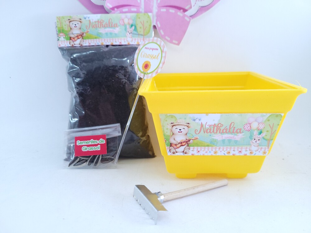 Kit Jardinagem Bosque Encantado Menina Plantio