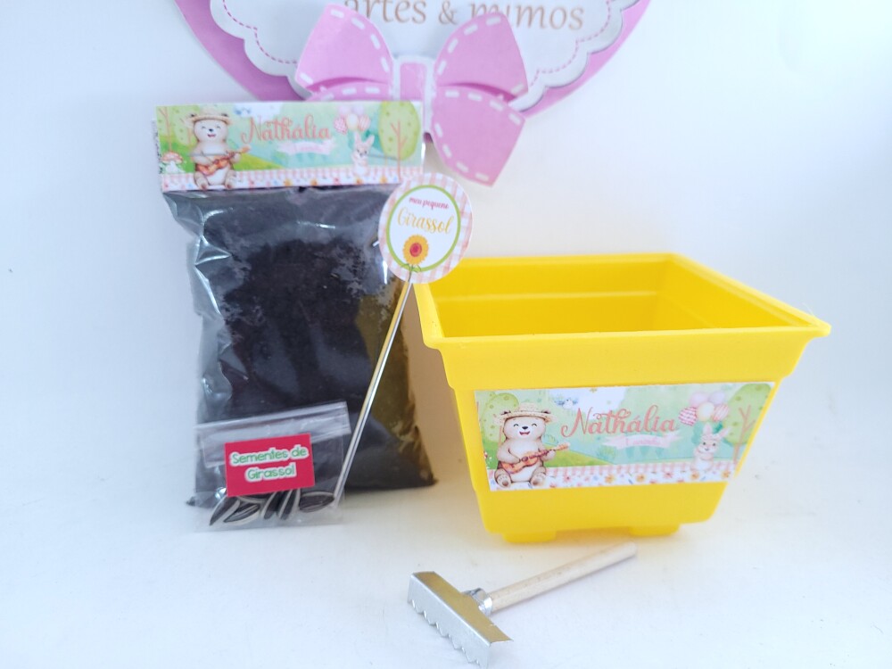 Kit Jardinagem Bosque Encantado Menina Plantio