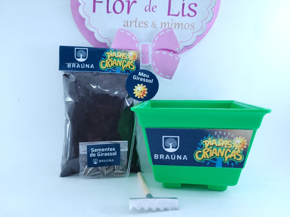 Kit Ecológico Plantação Brinde Logo Empresa
