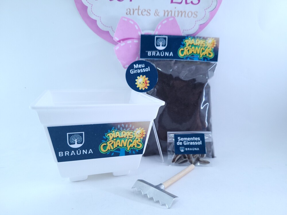 Kit Jardinagem Plantação Brinde Dia das Crianças Empresa
