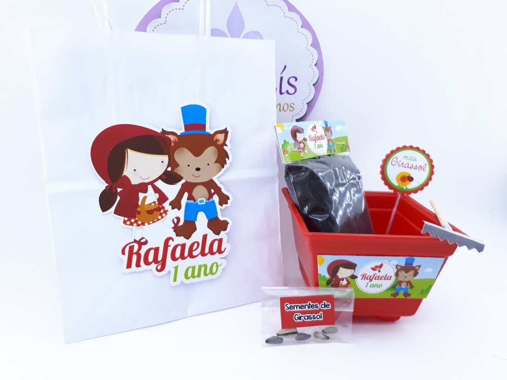 Kit Plantação com Sacola Chapeuzinho Vermelho