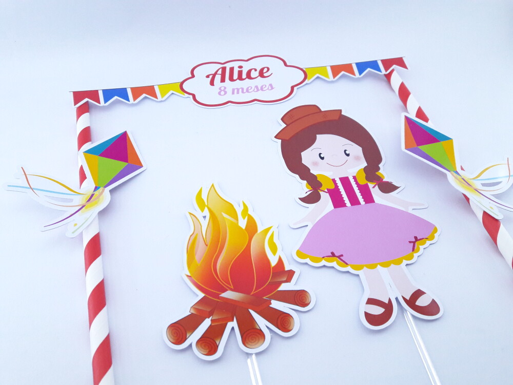 Cake Topper Festa Junina