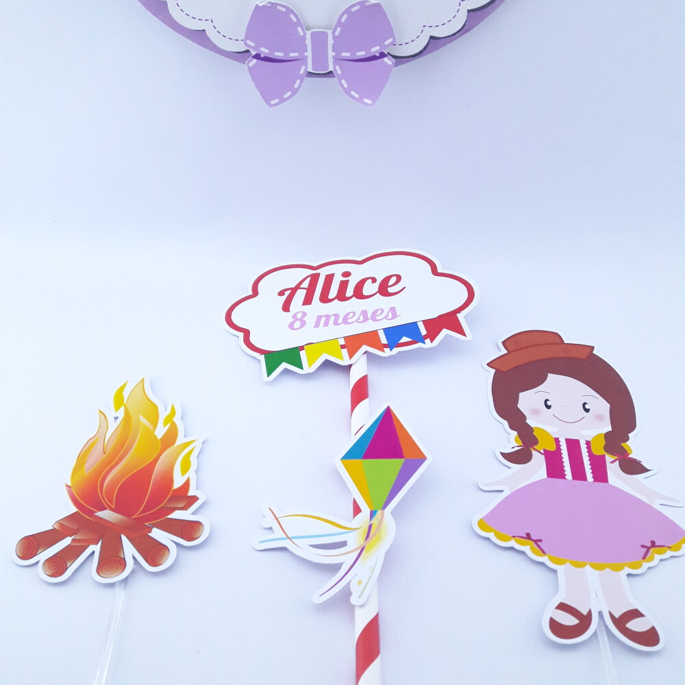 Cake Topper Festa Junina