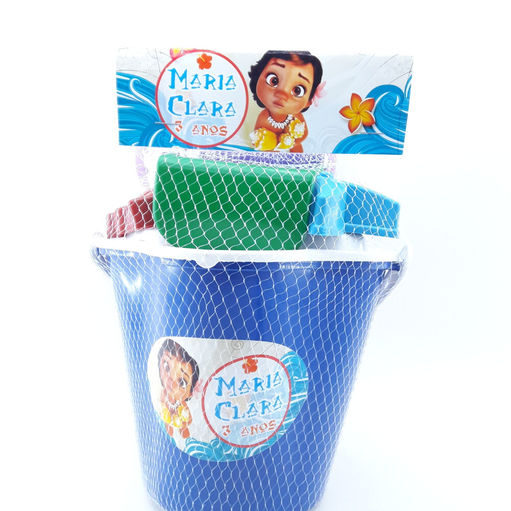 Balde de Praia Personalizado Moana Praia