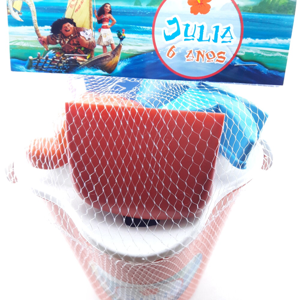 Balde de Praia Personalizado Moana Maui