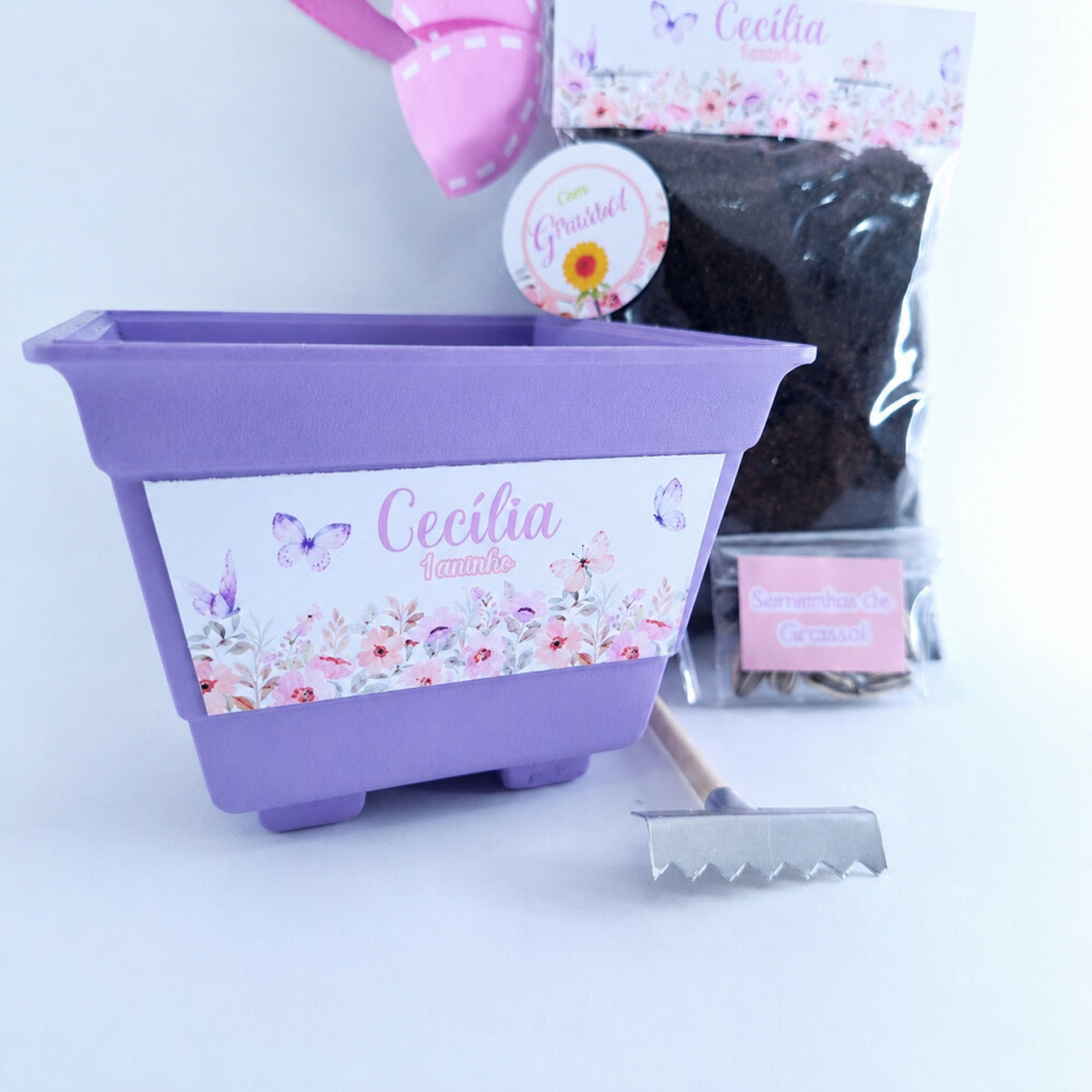 Kit Plantação Jardim das Borboletas Lembrancinha