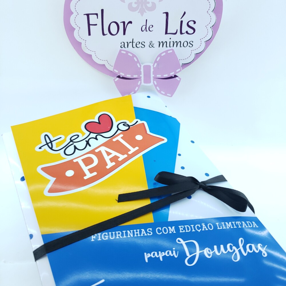 Álbum de Figurinhas Dia dos Pais Presente Personalizado