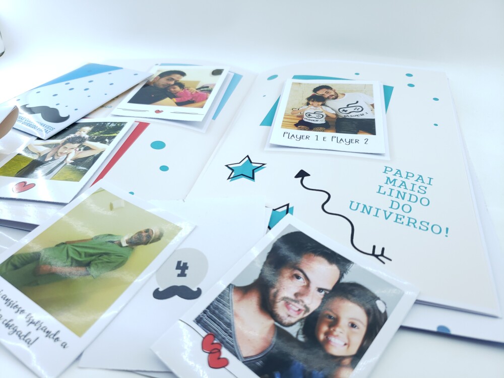 Álbum de Figurinhas Dia dos Pais Presente Personalizado
