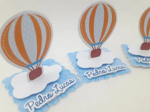 Aplique Caixinha 5cm Balões