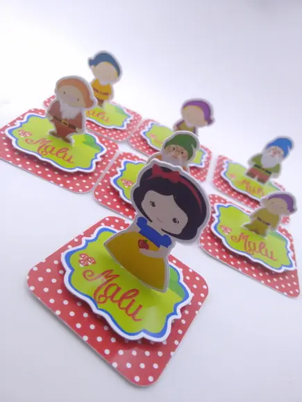 Aplique Caixinha 5cm Branca de Neve