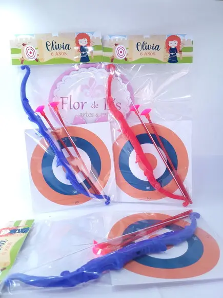 Arco e Flecha Mérida Lembrancinha Personalizada Valente