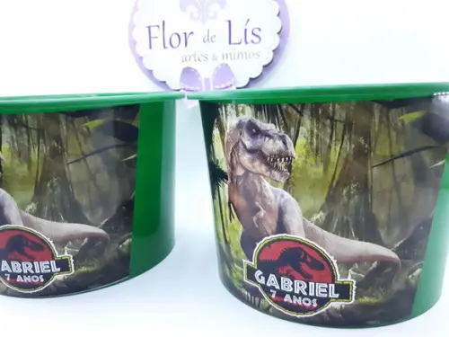 Balde de Pipoca 1,5l Dinossauro Jurassic