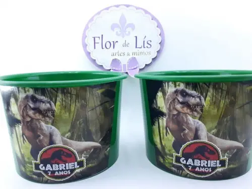 Balde de Pipoca 1,5l Dinossauro Jurassic