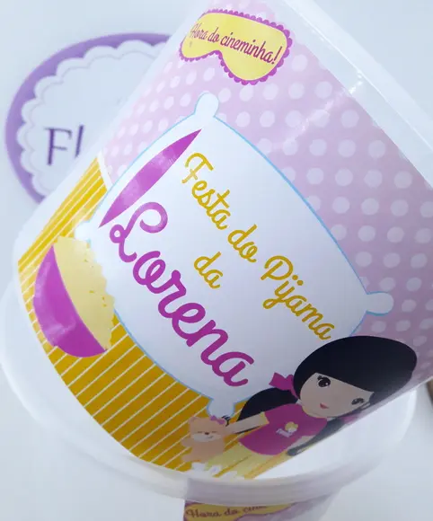 Balde de Pipoca 1,5l Festa do Pijama