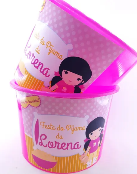 Balde de Pipoca 1,5l Festa do Pijama