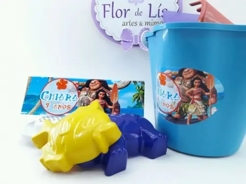 Balde de Praia Personalizado Moana Praia